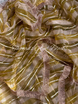 Kanak Tulsi Tissue Leheriya Saree
