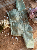 Mint Banarasi Blouse