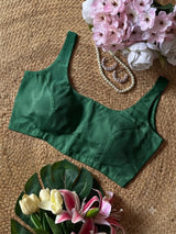 Bottle Green Classic Blouse
