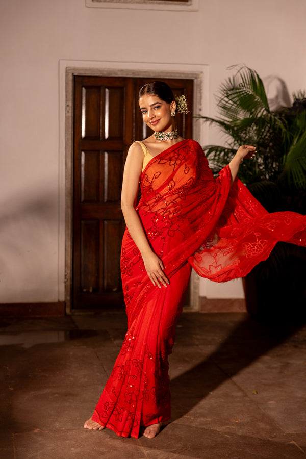 Rosey Affair Jaal Saree