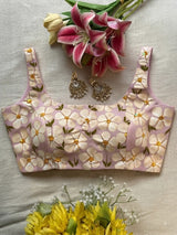 Lavender Bloom Hibiscus Blouse