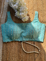 Blue Pearl Stack Blouse