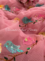 Kota Doriya Chirpy Birds Saree