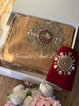 Golden Zubeida Saree