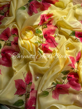 Bougainvillea Crepe Saree
