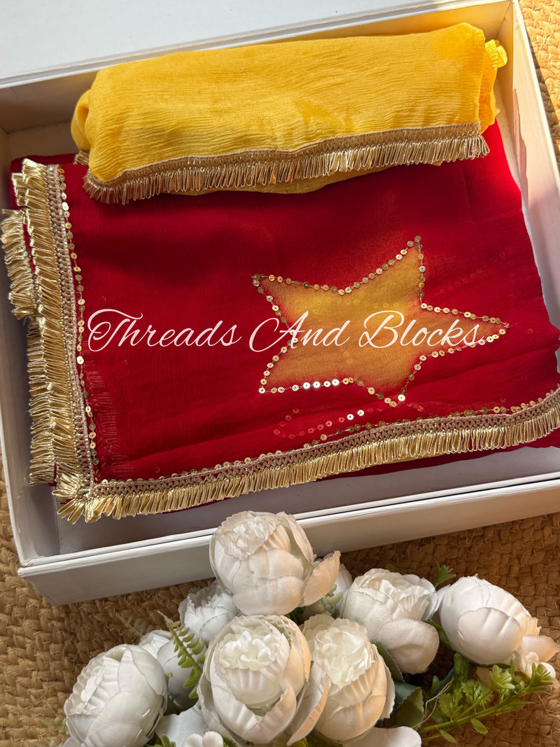 Suraj Tara Chiffon Saree