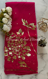 Shaded Pink Gulmohar Saree