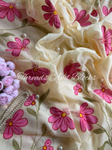 Gulabi Phool Kota Doriya Saree