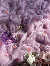 Lilac Petunia Saree