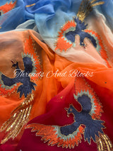 Birds of Paradise Saree