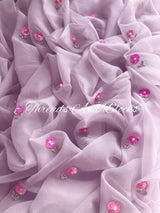 Lilac Petunia Saree