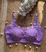 Lavender 3D Flower Blouse