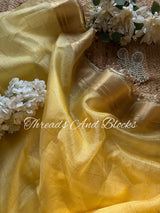 Tissue Banarasi Kiran Border Saree