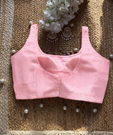 Baby Pink 3D Flower Blouse