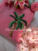Royal Palms Chiffon Saree