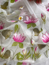 Lotus Valley Hand Painted Saree