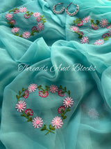 Silken Hearts Chiffon Saree