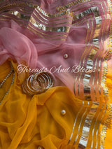 GOTA REKHA Chiffon Saree