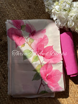 Bougainvillea Crepe Saree