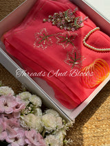 Bunches of Maple Chiffon Saree