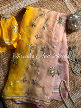 Rangreza Kachi Patti Jaal Saree