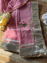 Organza Lappa Border Saree