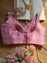 Baby Pink Phooljhadi Blouse