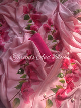 Bougainvillea Crepe Saree