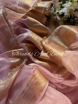 Tissue Banarasi Kiran Border Saree
