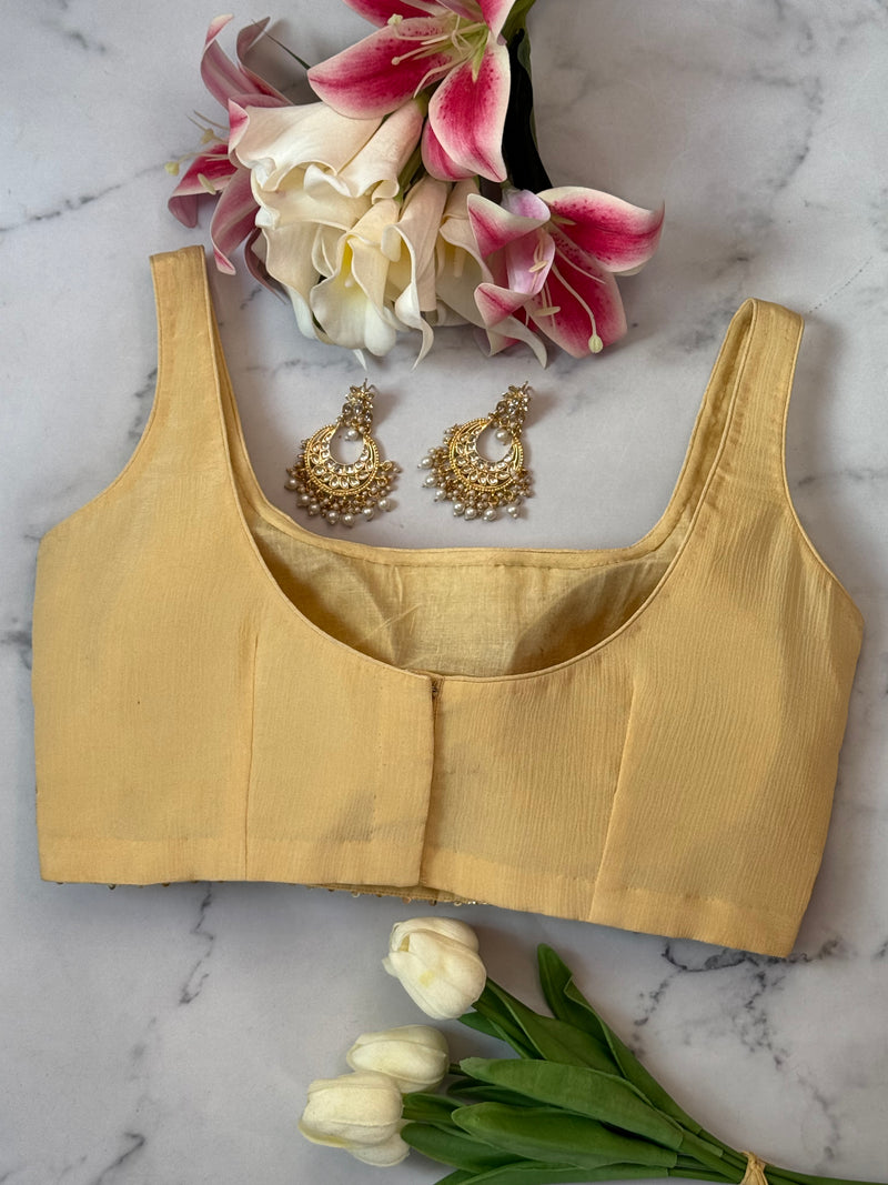 Golden Gota Sitara Blouse