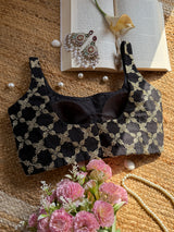 Zari Jaal Black Blouse