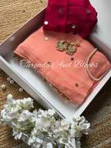 CHAMKI Chiffon Saree