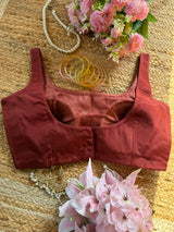 Coffee Brown Classic Blouse