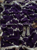 Jaamuni Chaandni Gota Jaal Saree