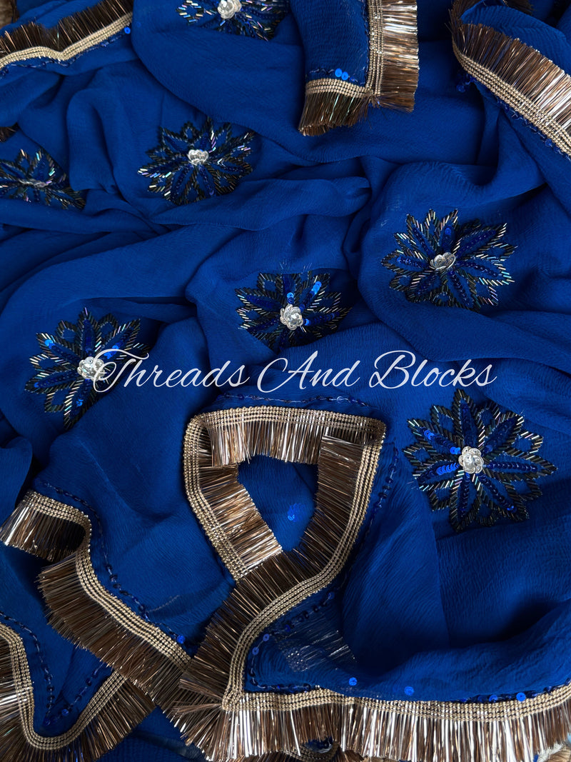 Jewel of Night Sky Saree