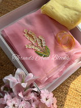 Porcelain Chiffon Saree