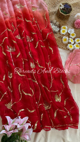 Melting Pot Tulip Jaal Saree