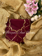 Golden Hour Crushed Tissue Saree