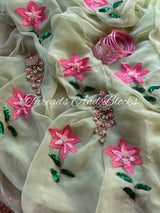Secret Garden Chiffon Saree