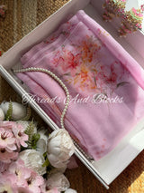 Lush Blush  Chiffon Saree