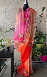 The Pink Sunset Saree