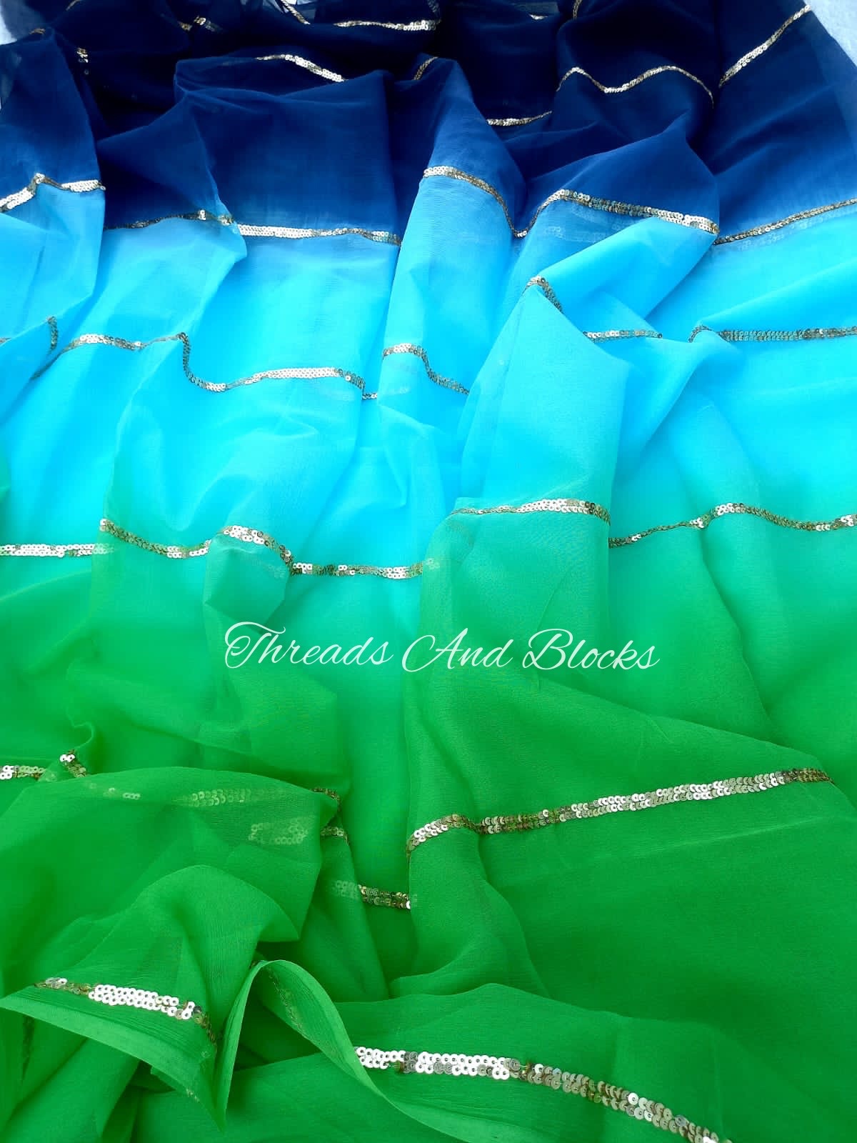 Shades of Ocean Saree